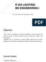 MTR 354 Lighting Systems Engineering I