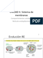 UNIDAD II. Sistema de Membranas: Compartimientos Celulares Retículo Endoplásmico