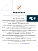 Matematica Questoes Comentadas