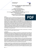 Similarity of Inference Face Matching On Angle Oriented Face Recognition