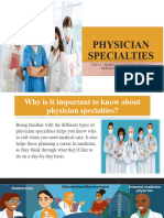 Physician Specialties 2024