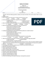 Grade 9 4th Exam