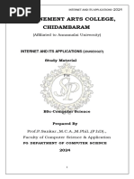 Governement Arts College, Chidambaram: Internet and Its Applications (Study Material