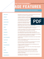 Language Features Activity Digital and Printable Worksheet in Pastel Simple Style