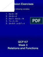 Week 3 Relations & Functions