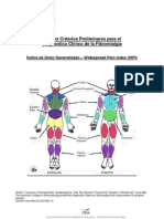 Índice Del Dolor Generalizado (WPI) y La Escala de Severidad de Síntomas (SS)
