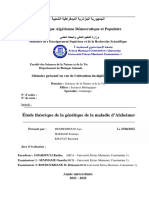 Etude Théorique de La Génétique de La Maladie D'alzheimer