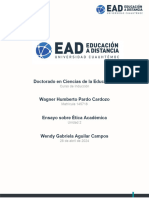 Ensayo Sobre Etica Académica