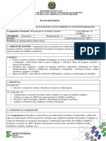 Plano de Ensino - Especialização - Metodologia Do Trabalho Científico