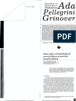 Notas Sobre A Terminologia Da Prova (Reflexos No Processo Penal Brasileiro) - Antonio Magalhães Gomes Filho