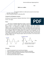 Half Wave Rectifier and Full Wave Rectifier