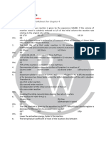 Practice Question & Worksheet For Chapter 4: Class-12 Chemical Kinetics