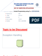 UNIT 03 - Lecture 29 - Exception Handling