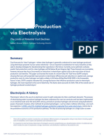 Hydrogen Production Electrolysis