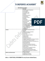 Nda Syllabus