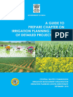 A Guide To Prepare Chapter On Irrigation Planning Aspects For The DPR - Sepember, 2018