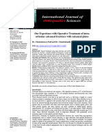 Our Experience With Operative Treatment of Intra-Articular Calcaneal Fractures With Calcaneal Plates