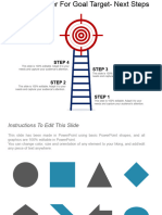 4 Step Ladder For Goal Target Next Steps Powerpoint Guide