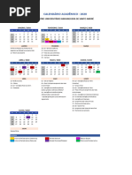 Calendario Academico - SÃO PAULO - AEDU - Santo André - Centro Univ.