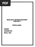 Biology Investigatory Project