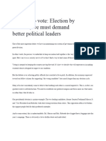 Editorial Writing - Election