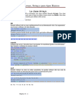 Las Clases Arrays y String