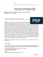 2an Evaluation of The Precision of Measurement of Ryff's