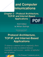 Data and Computer Communications: - Protocol Architecture, TCP/IP, and Internet-Based Applications