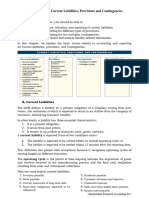 Chapter 1 - Current Liabilities, Provisions and Contingencies