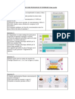 Exercices Sur Puissance Et Énergie 2eme Partie