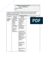 Definição de Unidade Curricular 3