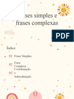 Frases Simples e Frases Complexas