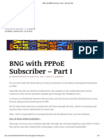 BNG With PPPoE Subscriber - Part I - Network Walk