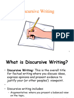 Discursive Writing