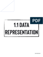 1.1 Data Representation