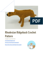 Rhodesian Ridgeback Crochet Pattern