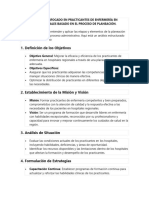 Estudio de Caso Enfocado en Practicantes de Enfermería en Hospitales Regionales Basado en El Proceso de Planeación