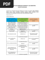 Actividad de Los Derechos Humanos y Las Garantías Constitucionales