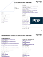 Formulario de Matemáticas UABC ExIES 2024