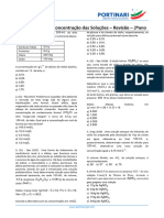 Concentração Das Soluções - Revisão 2ºano