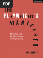 The Playwright's Manifesto (Book)