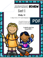 2 ND Grade Daily Language Spiral Review Set 1