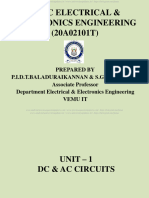 JNTUA Basic Electrical & Electronics Engineering - PPT Notes - R20