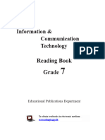 Information and Communication Technology - Reading Book GRADE 7