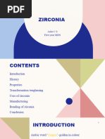 Zirconia in Dentistry