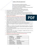 CDS Guidlines For Filling Online Application 2