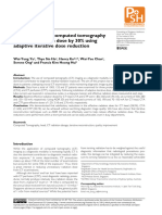 Yu Et Al 2016 Reducing Cranial Computed Tomography Effective Radiation Dose by 30 Using Adaptive Iterative Dose