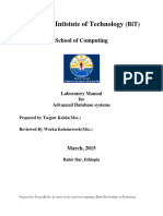 Laboratory Manual Advanced Database - 141119170507