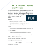 Chapter 9 Physical Optics Numerical Probelms