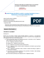 Lembah Kerjaya SDN BHD (In Creditor - S Voluntary Liquidation) & Anor V Sundarasan A - L Arumugam (2022)